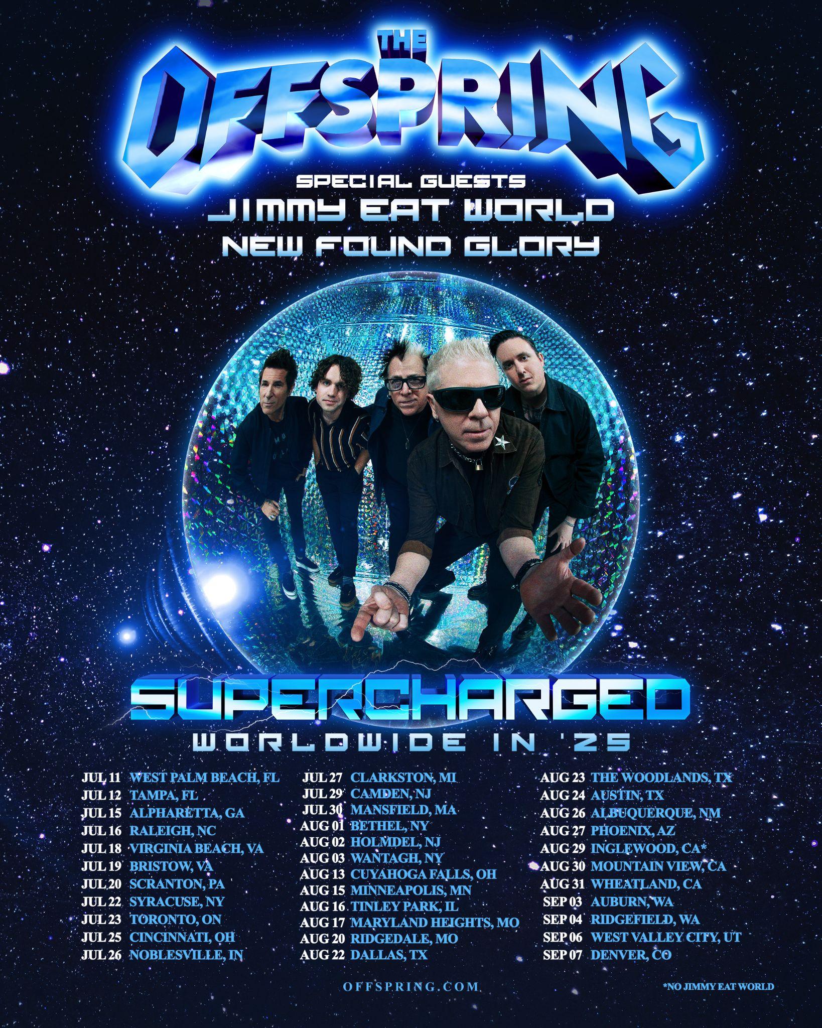THE OFFSPRING Announce 'SUPERCHARGED Worldwide in '25 Tour' - Icon