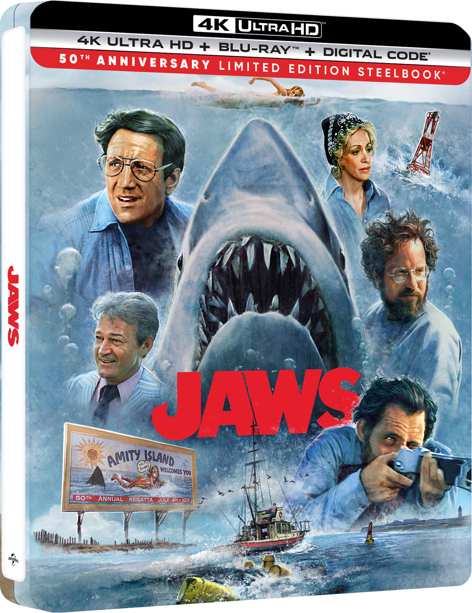 JAWS 50TH ANNIVERSARY EDITION - Limited Edition Steelbook