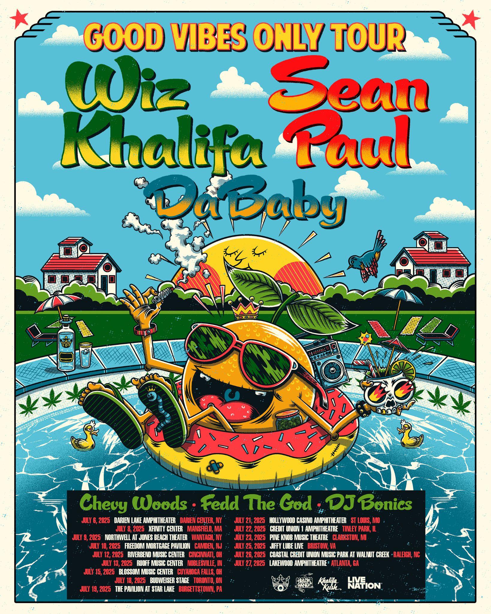 B'z FC会報 Be+wiZ VOL.27〜VOL.39 WIZ KHALIFA and SEAN PAUL Join Forces For 2025 'Good Vibes Only