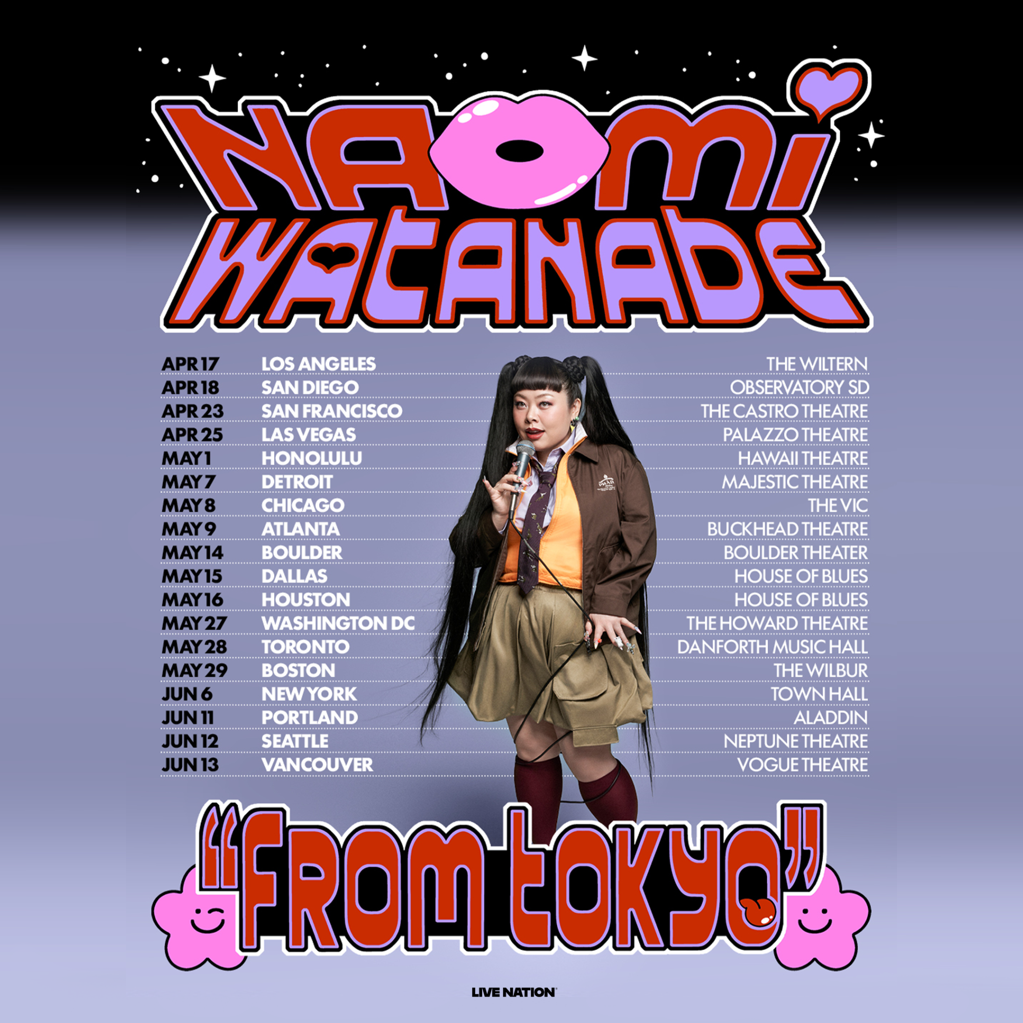 Comedy Superstar NAOMI WATANABE Sets 2026 North American Tour