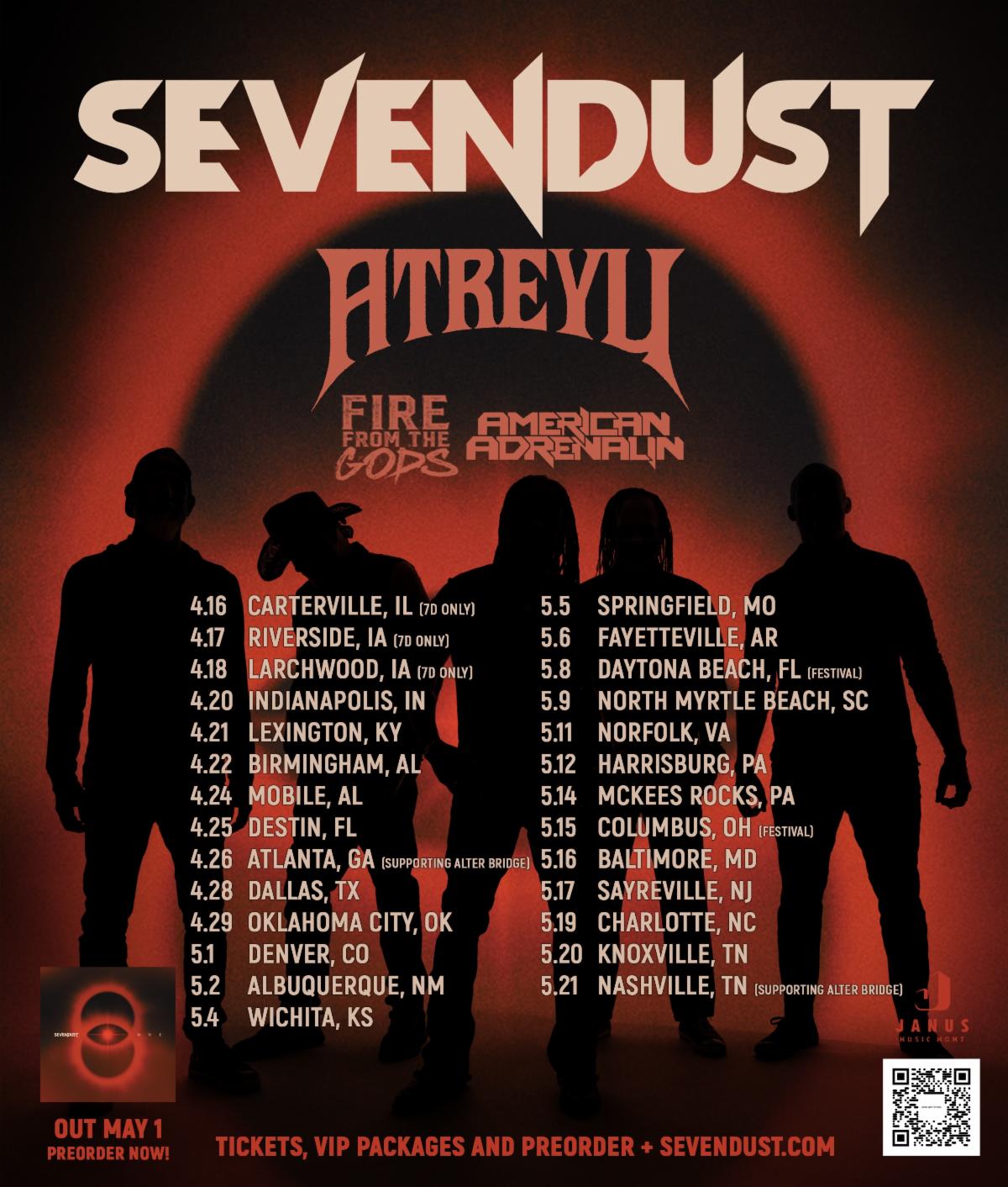 SEVENDUST Reveal 15th Studio Album “ONE,” Out May 1 via Napalm