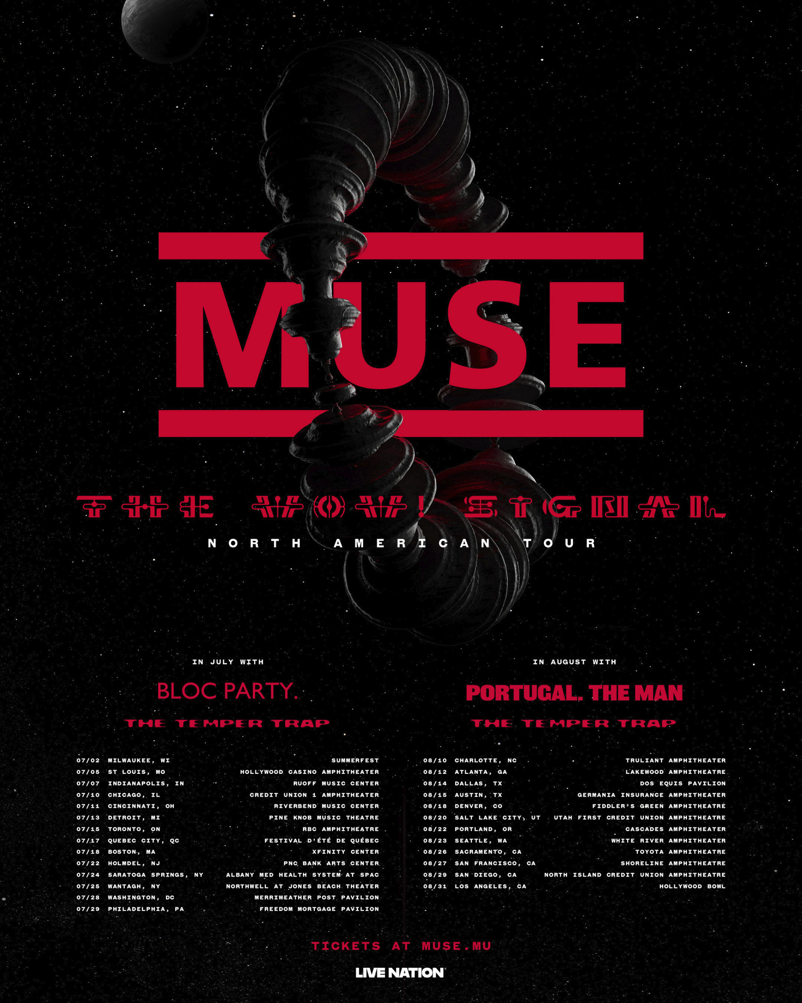 MUSE Hit the Road For Summer 2026 with 'The Wow! Signal Tour
