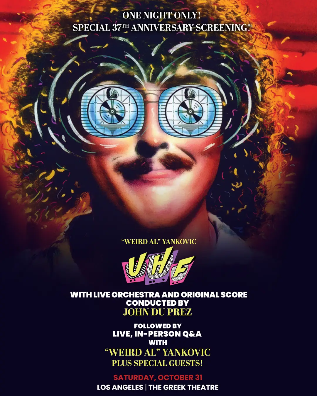 WEIRD AL” YANKOVIC's Cult Classic “UHF” Returns To The Big Screen