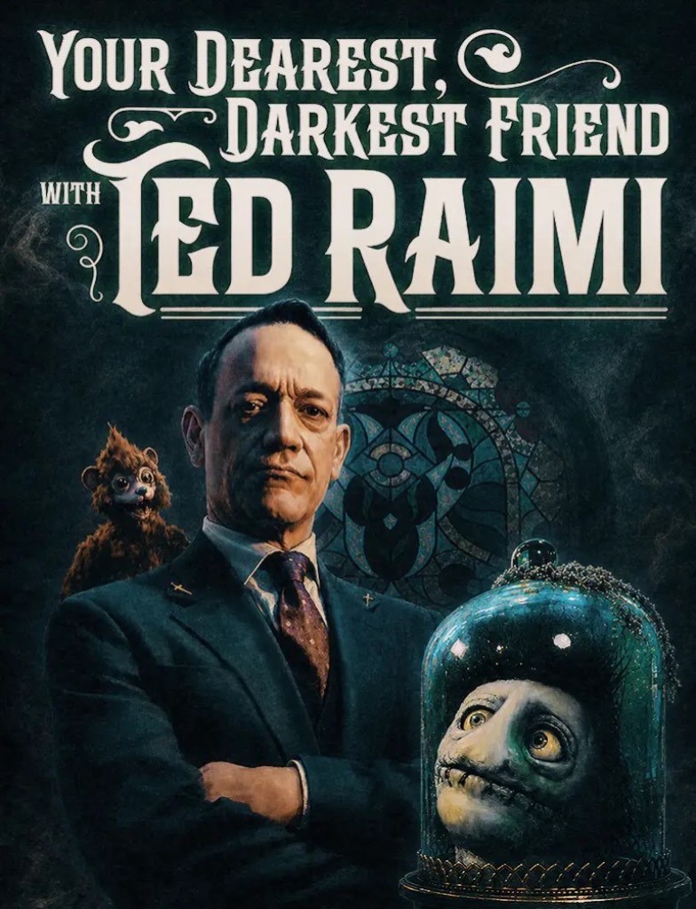 Couldn’t be more excited for this one! 🎃🍸 The legendary @tedraimi is inviting horror fans into his wonderfully weird world for a brand-new talk show packed with fascinating guests, creepy collectibles, handcrafted cocktails, and plenty of surprises!

As a longtime fan of Ted and his work, this one is right up my alley! A little horror, a little Hollywood, and a whole lot of weirdness. What’s not to love? 🔪👻

Created by Ted Raimi, the series premieres October 30, exclusively on SCREAMBOX!

#horror #TedRaimi #SCREAMBOX #Horror #yourdearestdarkestfriend